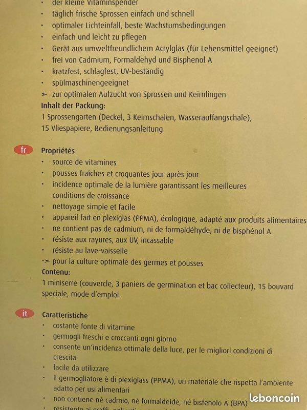 Serre à germer. Germoir de Biosnacky (image 2)