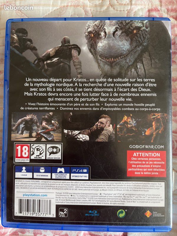 Lot de 2 jeux : god of war ps4 + god of war ragnarok ps5 (image 5)