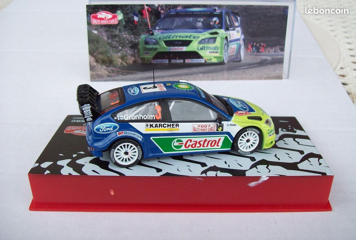 VOITURE 1/43 FORD FOCUS WRC RALLYE MONTE CARLO 2007 GRONHOLM - ALTAYA