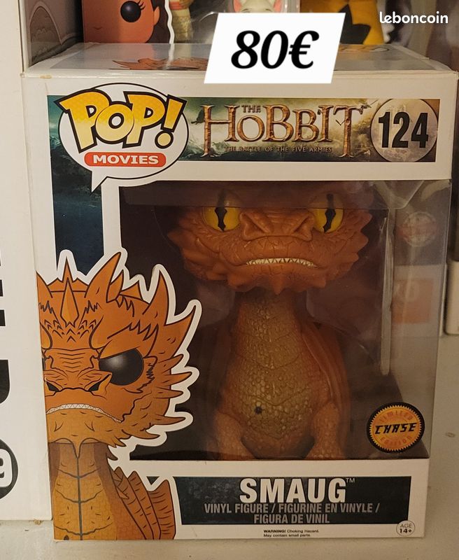 Funko Pop! Smaug Chase #124 – Le Hobbit, Vinyle 1/24, Neuf Sous Protection