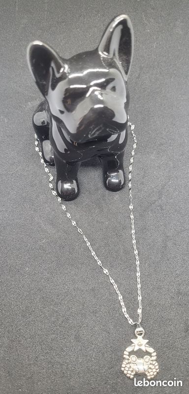 Pendentif Zodiaque – Cancer – Chaine acier inoxydable – Neuf (image 6)