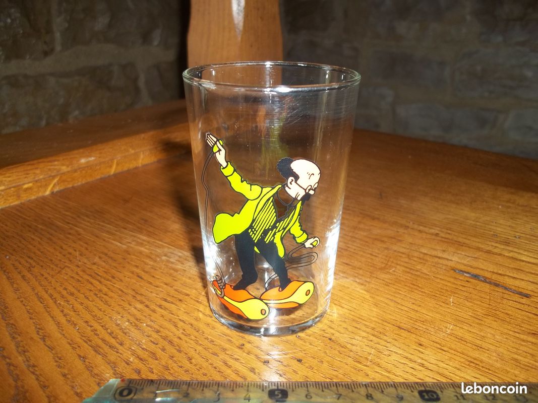 ANCIEN GRAND VERRE Moutarde Amora Tintin Les bijoux de la Castafiore 1994 Rare EUR 7,00