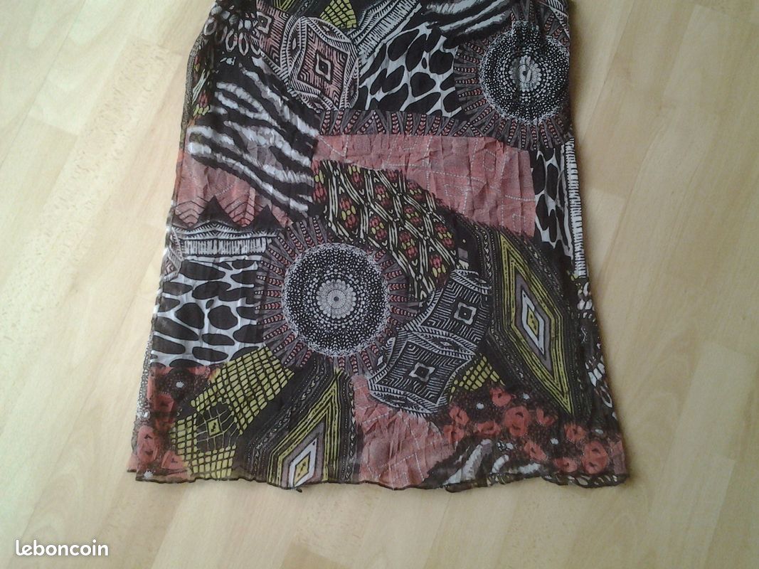Scottage débardeur motif ethnique patchwork T4 en TBE (image 2)