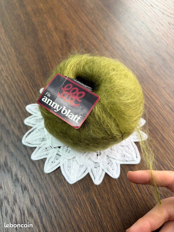 Pelote De Laine Anny Blatt Fin'Kid 80% Mohair - Neuf, Doux Et Chaud, Parfaite Pour Tricot