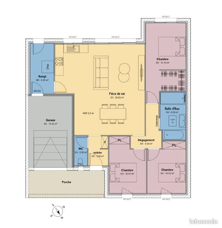 Maison 4 pièces 102 m² · à Vérines · 102 m² · 284 470 €