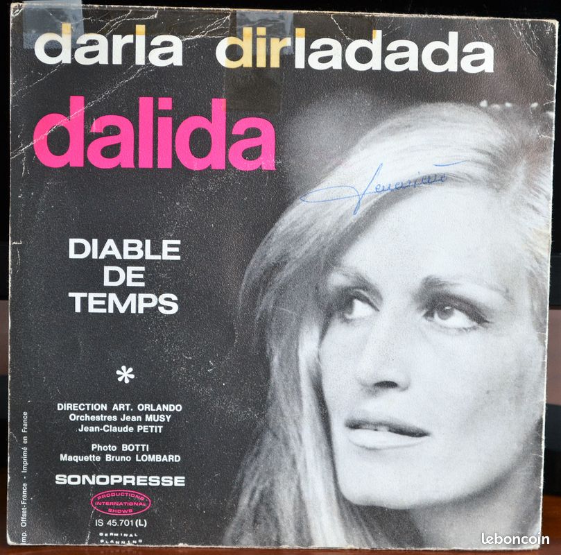 Disque 45 Tours Dalida (image 2)