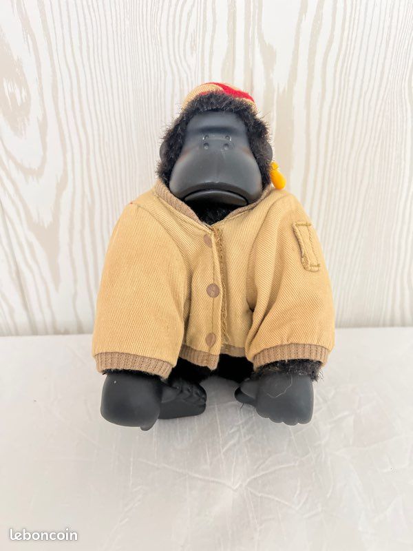 Peluche Singe Pilote De Chasse Army Pilot – Murphy Magical Grande Taille – Vintage Rare – Collection Déco