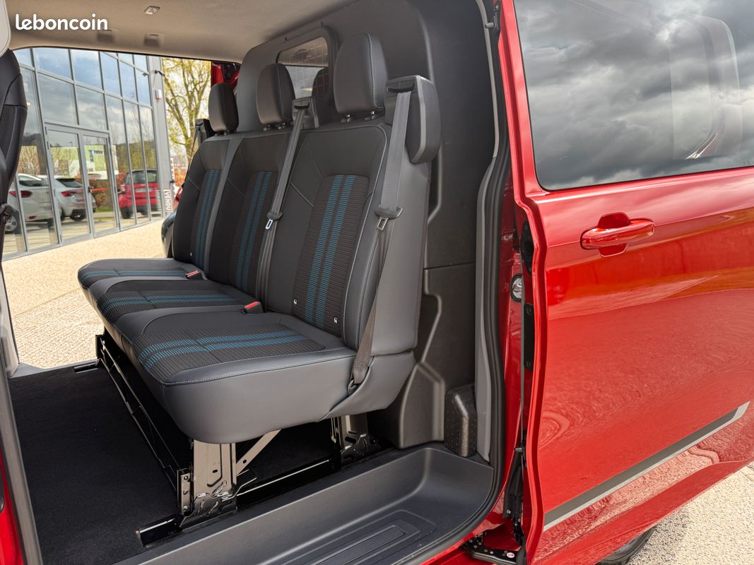 39 990 ht ford transit custom l1h1 cabine approfondie 170 ch bva8 sport. 9 900kms. 01/2025. 5 places (image 9)