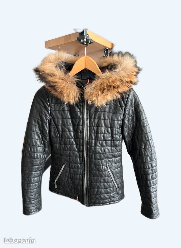 Veste En Cuir Oakwood Pour Femme - Taille XL (équiv. M/38) - Noir - Occasion Très Bon état