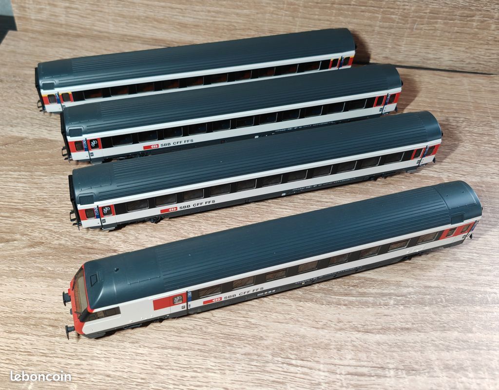 Voiture Voyageur Märklin 43381 HO – SBB, époque IV, Verte, Bon état, Boîte D'origine