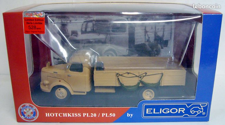 Véhicule miniature Hotchkiss PL20 4x4 chasse neige de Châtel 74 (limité
