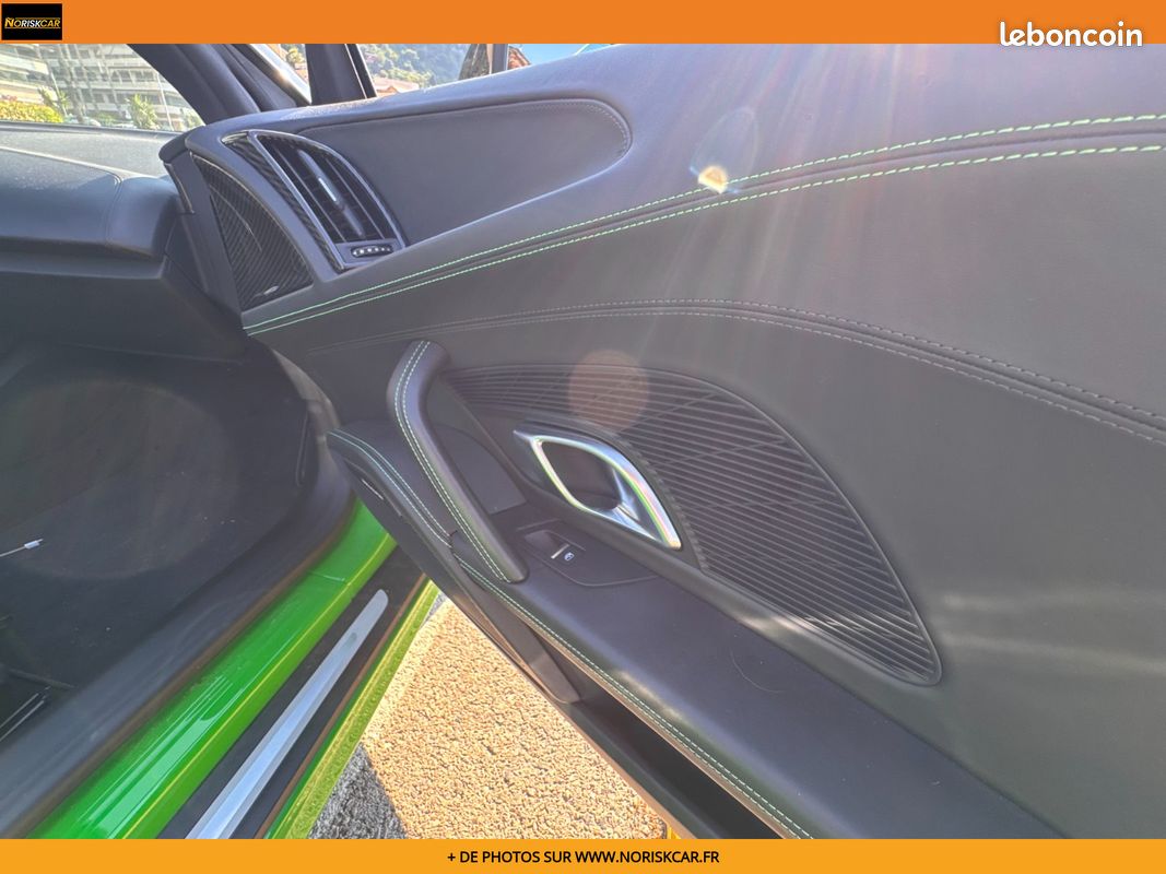 AUDI R8 SPYDER V10 Plus 5.2 FSI 610 S tronic 7 Quattro - Bang Olufsen - Ceramiques - Vert Java - Carbone - Audi ex (image 28)