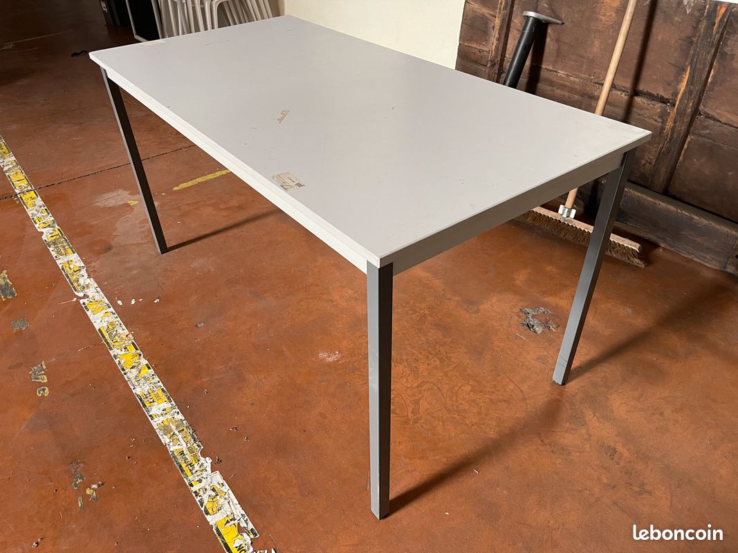 Bureau blanche 70x120xH73 cm (image 2)