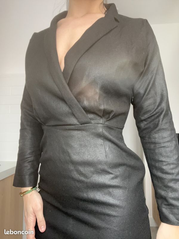 Robe noire effet métallisé Kookaï (image 1)