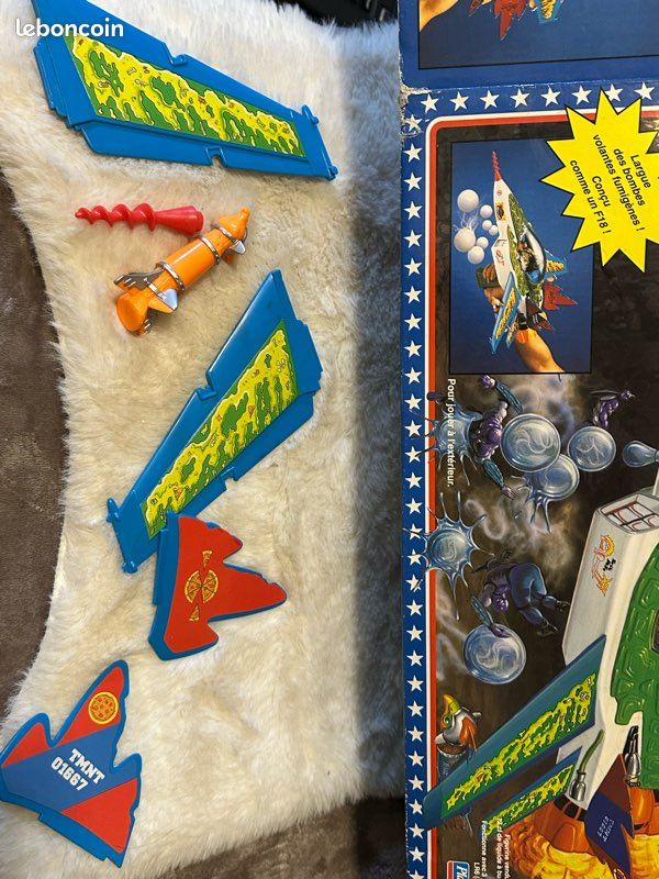Vintage Teenage Mutant Ninja Turtles tortues ninja Bubble Bomber Airplane 1992 - CR (image 5)