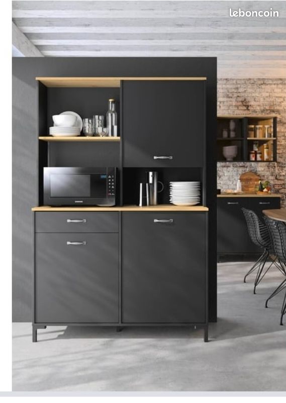Buffet de cuisine meuble étagère (image 2)