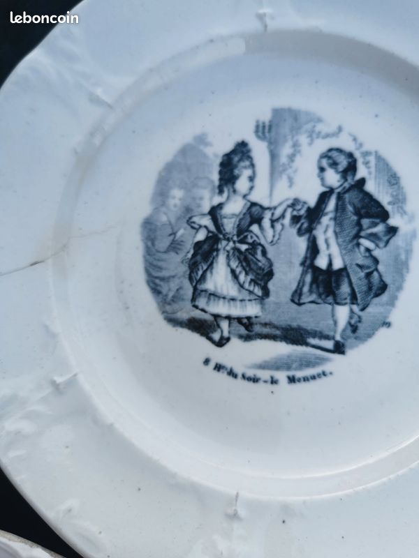 3 Assiettes ancienne (image 1)