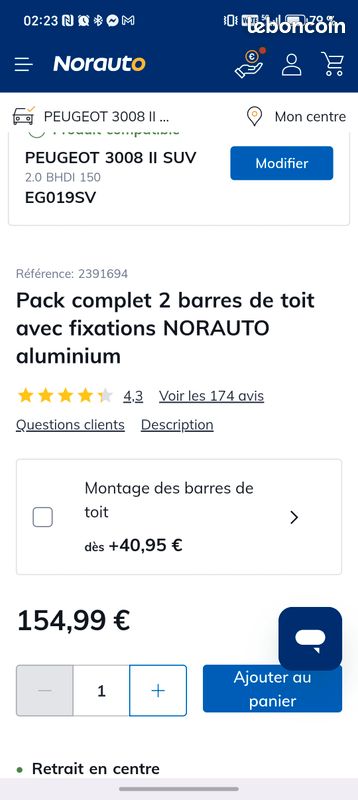 Barre de toit (image 3)
