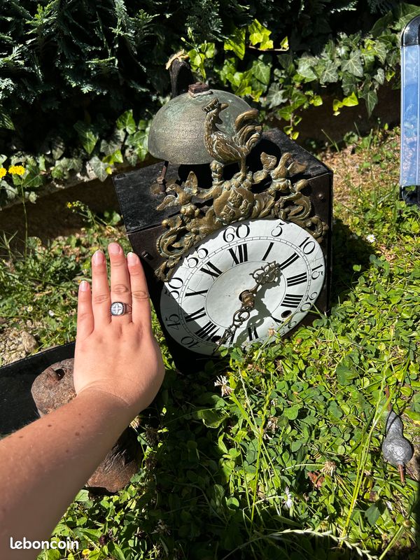 Horloge murale comtoise ancienne mécanique (image 9)