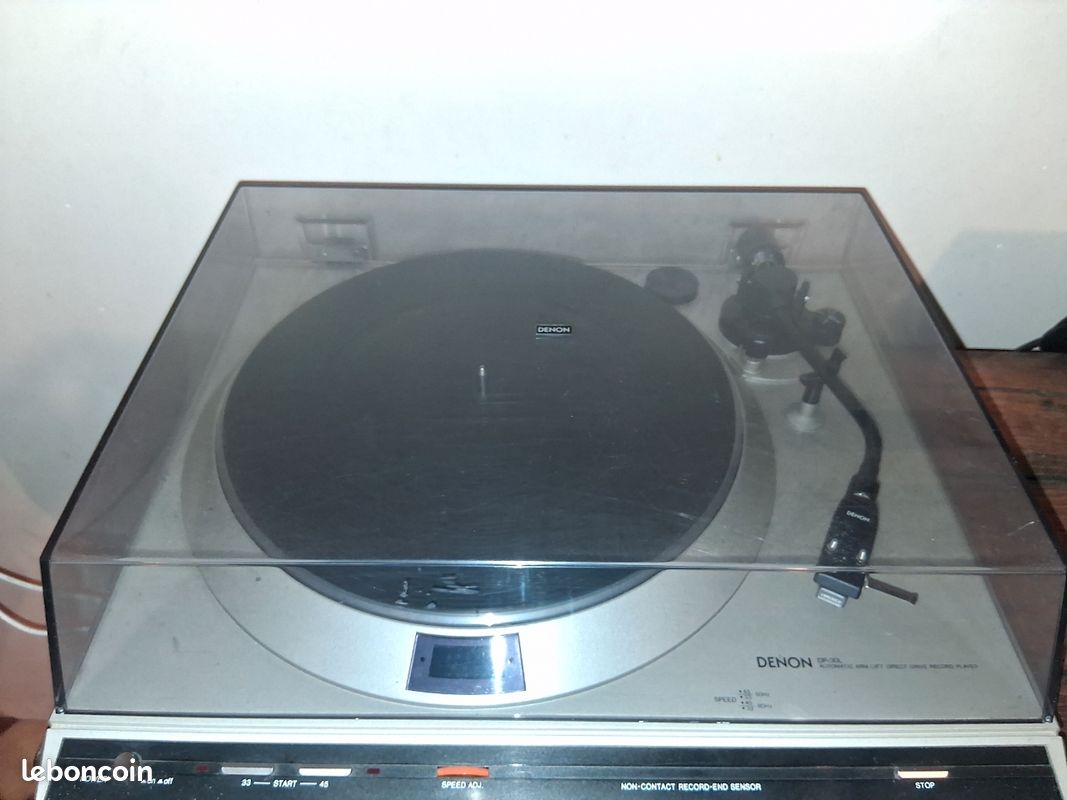 Platine Vinyle Denon DP-30L Argentée, Hi-Fi, Fonctionnelle, Années 70