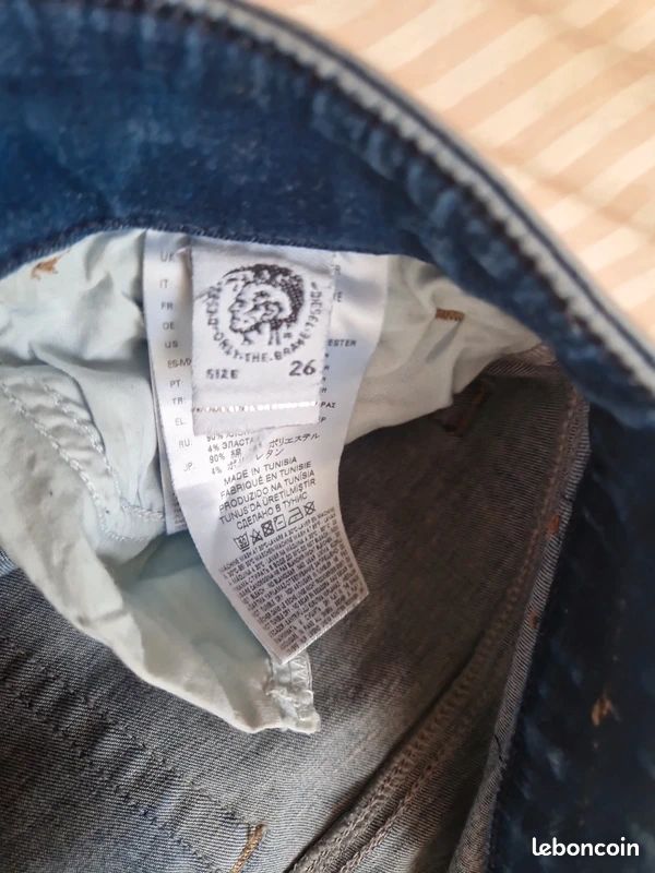 Jean Diesel - Modèle Slandy - Bleu - Taille W26 L30 - 36 (image 6)