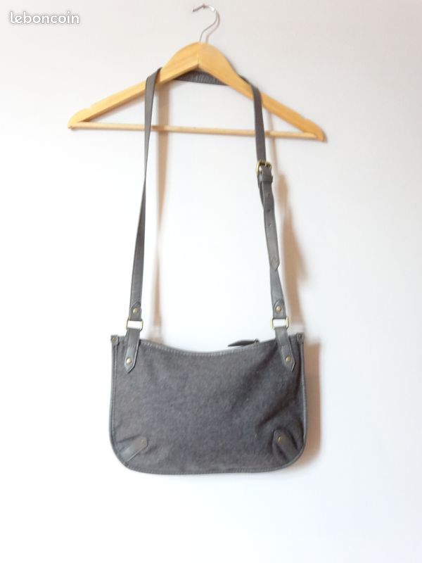 Sac gris Monoprix (image 1)