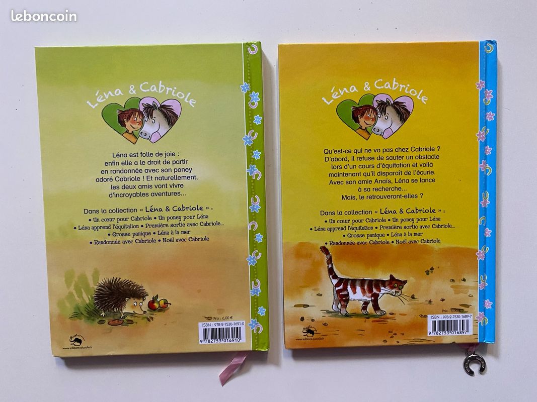 Lot de 2 romans Lena et Cabriole (image 2)