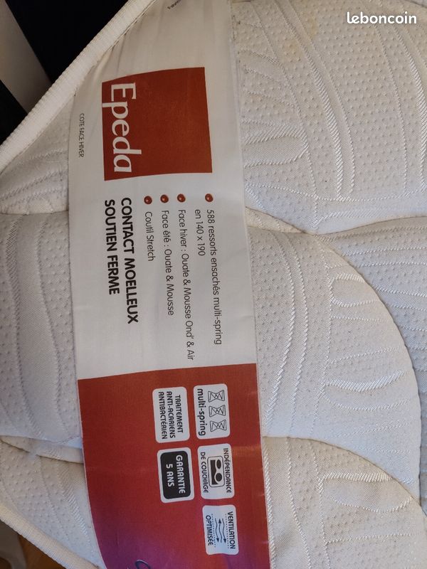 Sommier + matelas 140x190 (image 4)