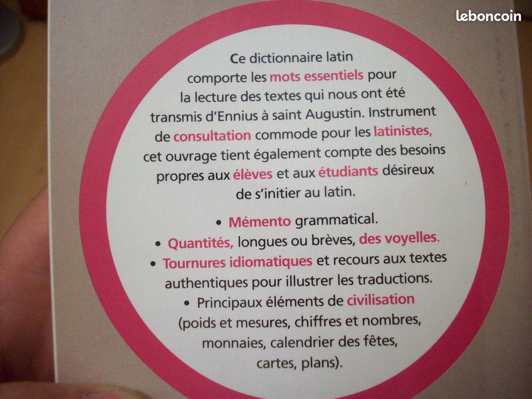 Dictionnaire de latin (image 2)
