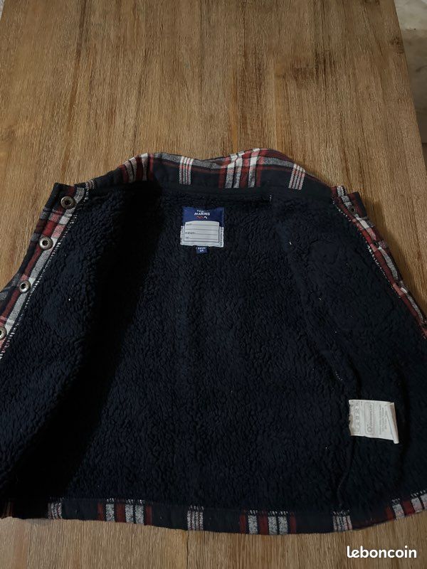 Veste à carreaux bleu garçon T 3 ans Terre de marins (image 8)