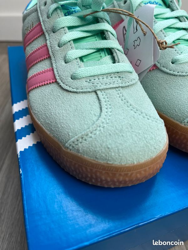 Adidas GAZELLE KIDS - JP7130 - vert / rose (image 4)