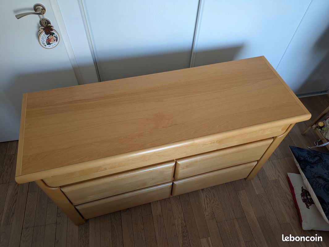 COMMODE en AULNE NATUREL (image 2)