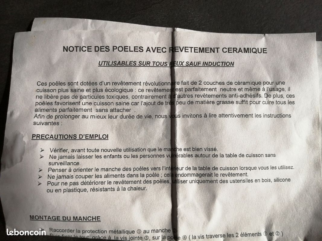 Lot de 2 poêles NEUVES céramiques (image 3)
