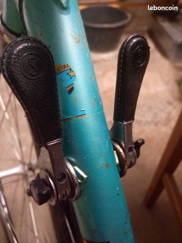 Ancien Dérailleur Simplex + Manette Levier Pour Vélo De Cycle