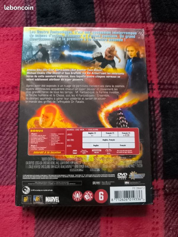 DVD les 4 fantastiques neuf (image 2)