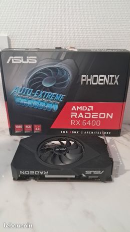 ASUS Phoenix AMD Radeon RX 6400 – 4 Go GDDR6 1