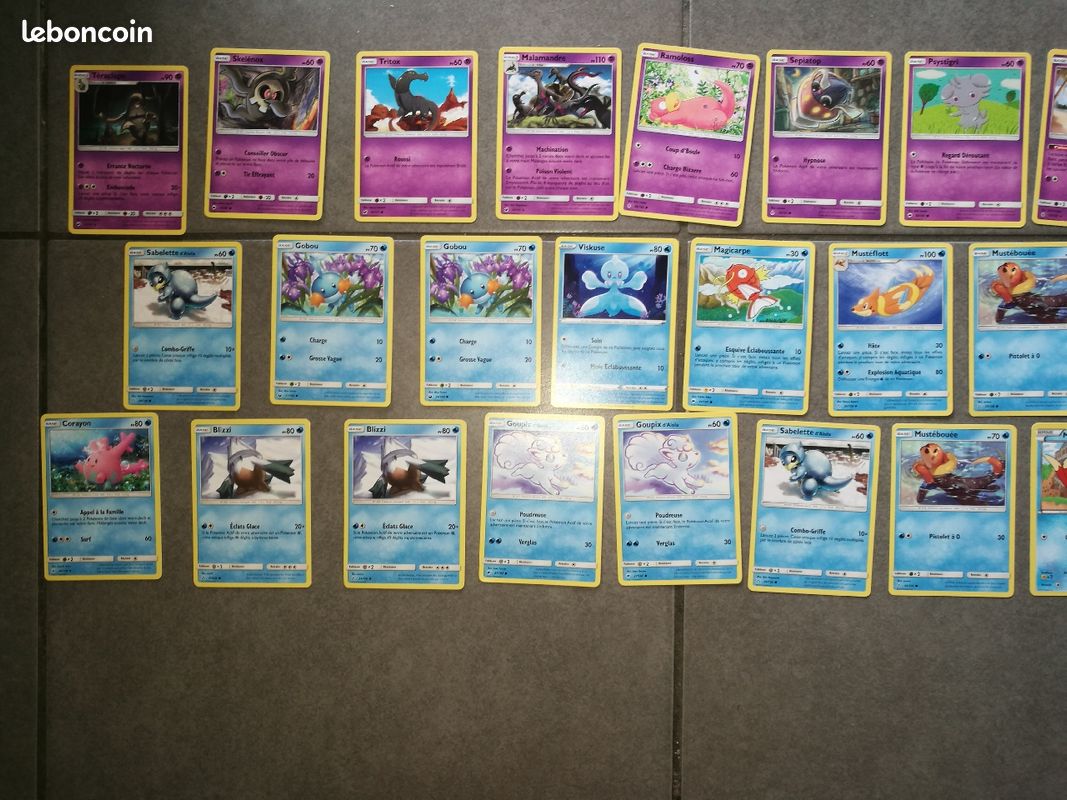 Cartes pokemon eau et psy 0,50 l'unité (image 3)
