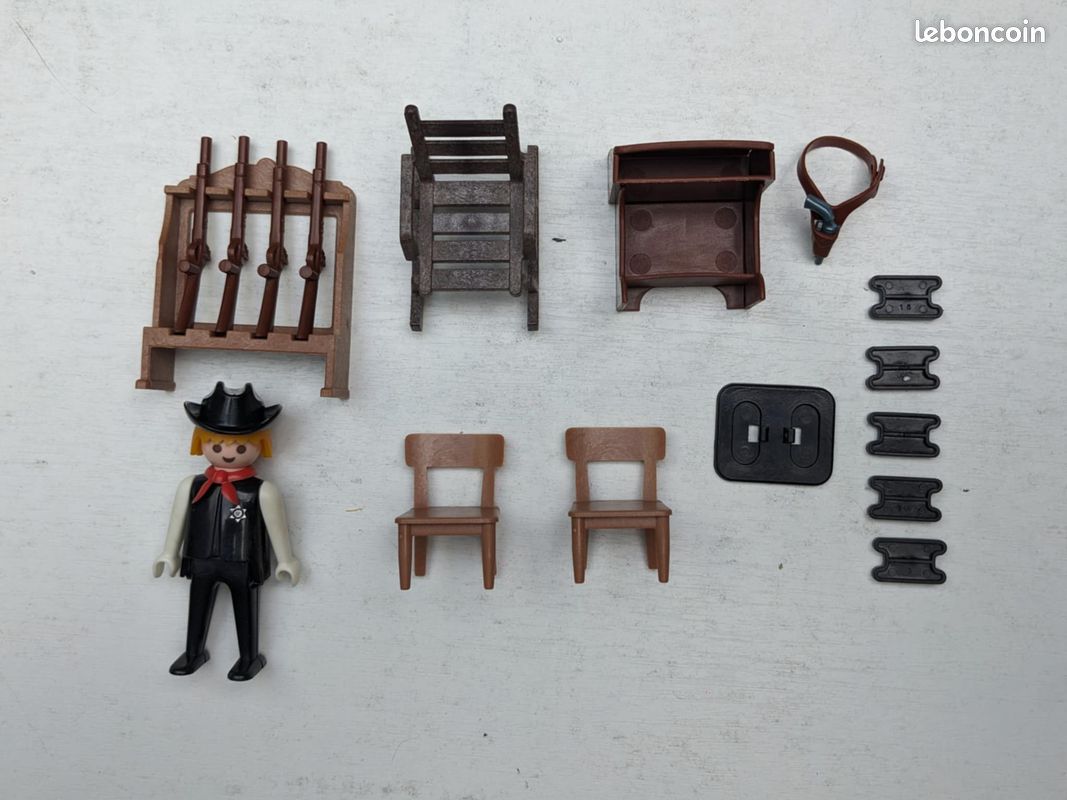 PLAYMOBIL VINTAGE# WESTERN / Far-West / Playmobil 3423 - Bureau du