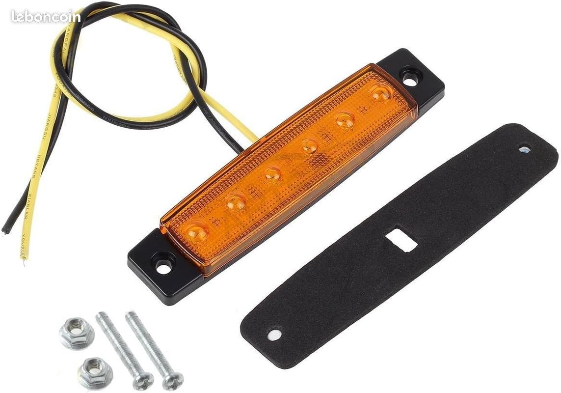 Lot De 6 Feux De Position LED Orange 12V - Compatible Renault Master MK3 / Vauxhall Movano MK2 2010-2016