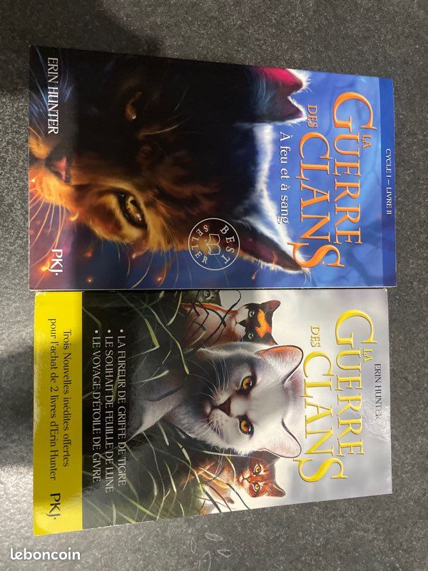 Lot de 2 livres « la guerre des clans » (image 1)