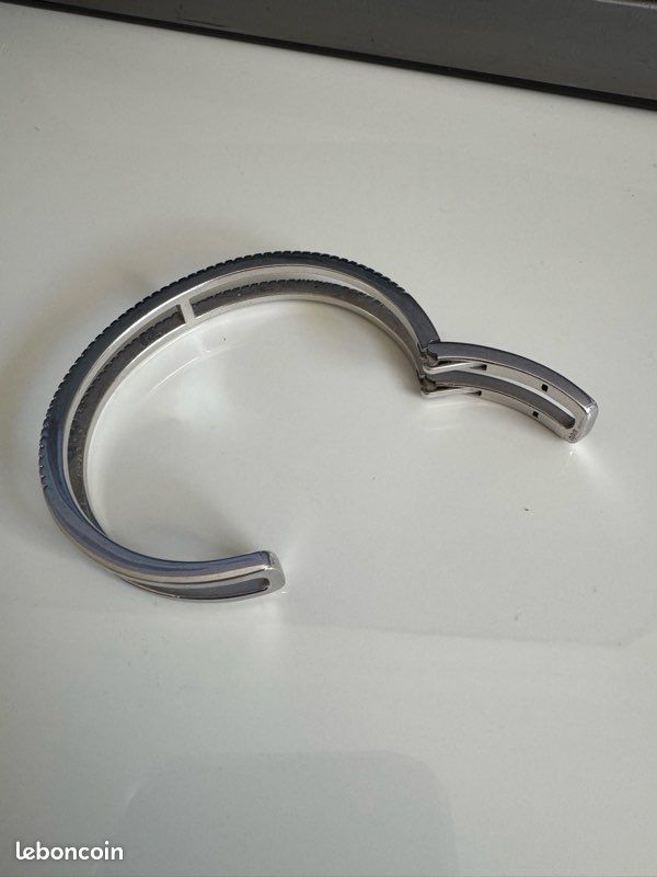 Bracelet jonc double ligne APM MONACO (image 4)