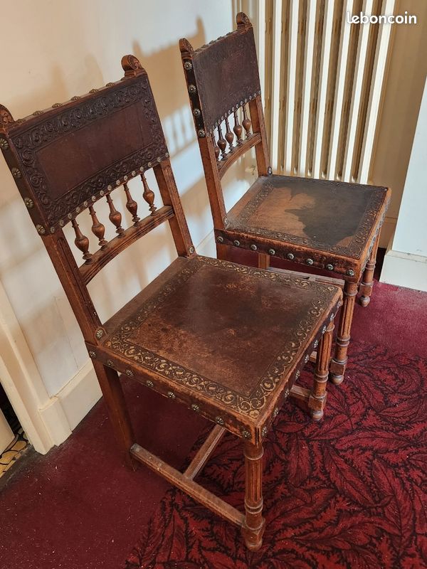 2 chaises style Henri II (image 3)