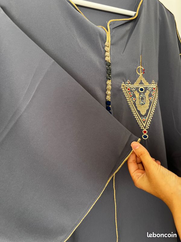 Abaya / caftan grise (image 3)