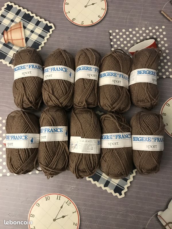 10 pelotes de laine sport par Bergère de France (image 1)