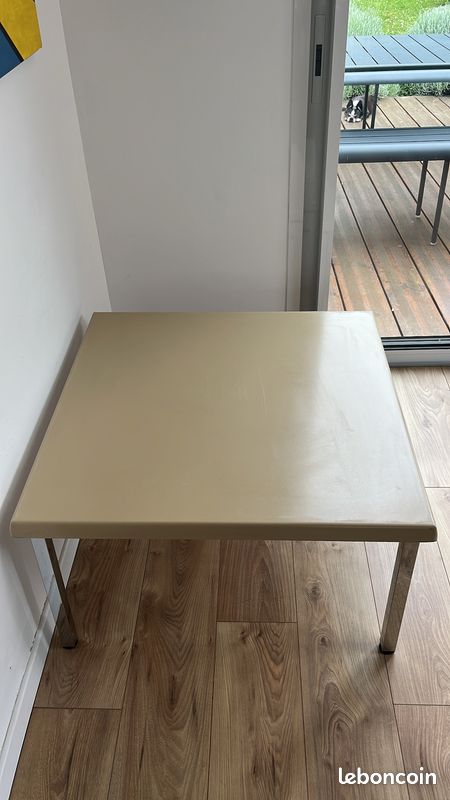Table basse vintage résine années 60 70 made in France (image 4)