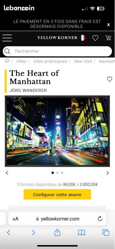 Photo art Yellow Korner « The Heart of Manhattan » (image 3)