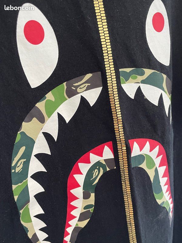 T-shirt Camo Shark Bape (image 2)