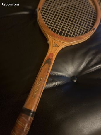Raquette De Tennis Vintage DUNLOP Neptune Light 1 - Fabriquée En France - Années 1980