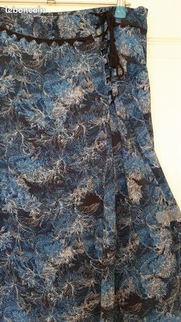 Jupe Longue Comptoir Des Cotonniers - Taille 40, Grise - Occasion Très Bon état