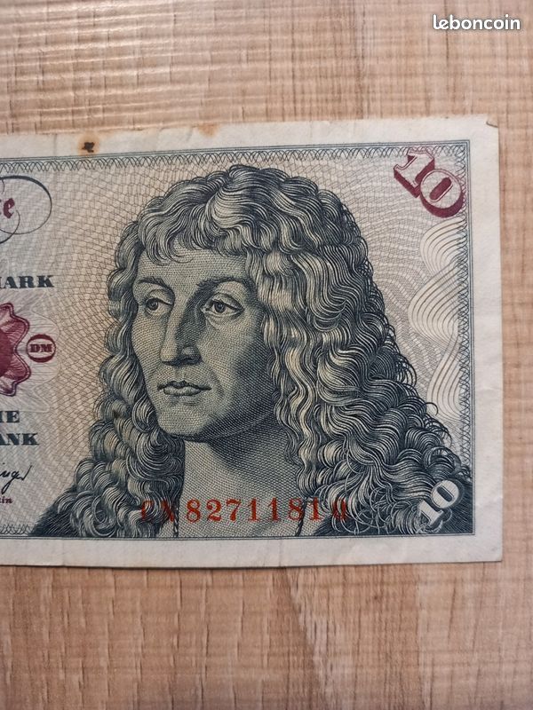 Billet de. Banque Allemagne 10 deutsche mark 1980 collection (image 3)